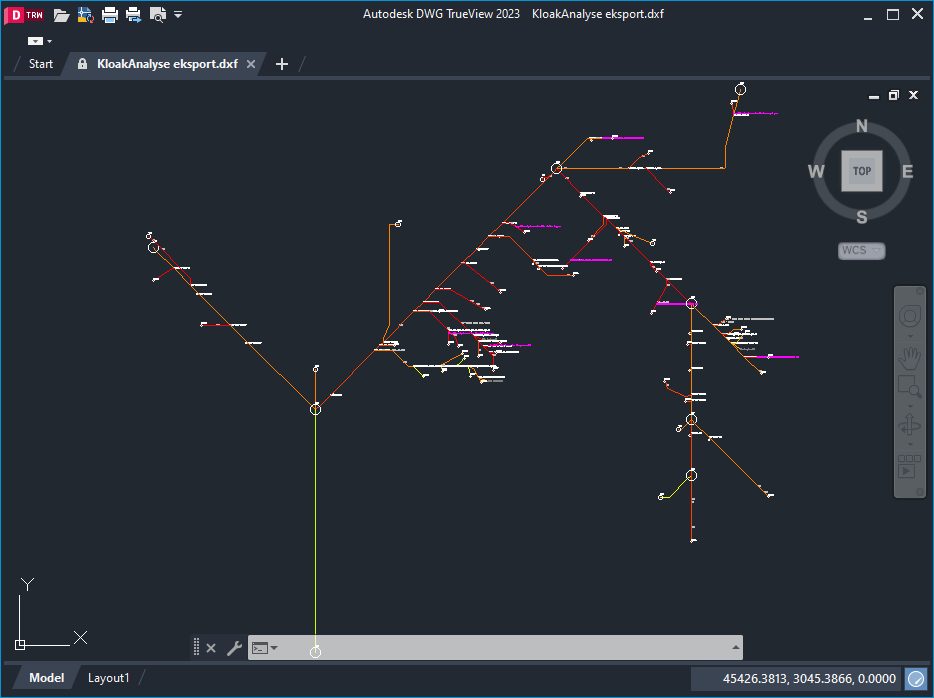 Kloakdiagram til CAD